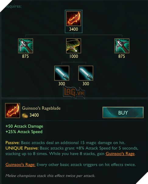 LMHT: LeBlanc chính thức trở lại Chỉnh sửa lớn các trang bị Dạ Kiếm Draktharr và Cuồng Đao Guinsoo 9