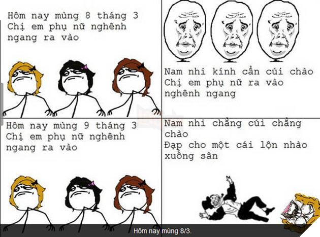 Đau bụng với loạt ảnh chế bá đạo của cư dân mạng nhân ngày 8/3
