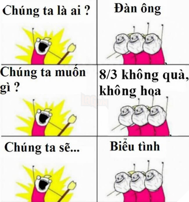 Đau bụng với loạt ảnh chế bá đạo của cư dân mạng nhân ngày 8/3