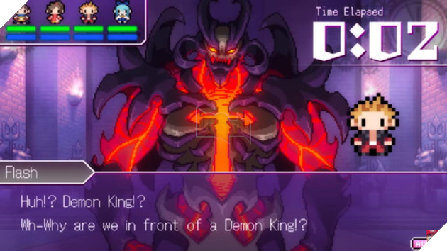 Flash luôn luôn là chẳng hiểu tại sao mình lại đang đứng trước mặt Demon King