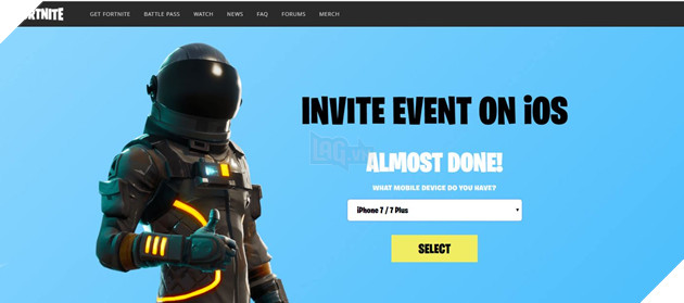 Hướng dẫn đăng ký thử nghiệm Fortnite Mobile