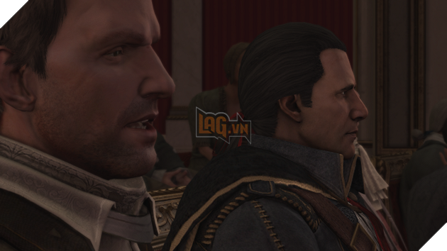 Reginald Birch (Trái) trao đổi thông tin với Haytham Kenway