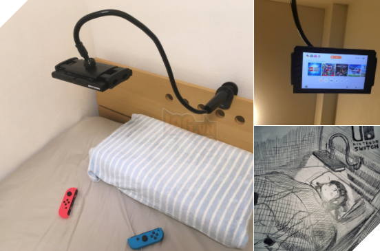 Ngồi chơi thôi cũng mệt, game thủ Nhật Bản khoe cách vừa nằm vừa chơi Nintendo Switch mà không bị rơi vào mặt
