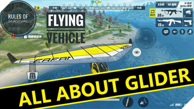 Rules of Survival: Hướng dẫn địa điểm và sử dụng ô tô bay Glider map 8x8