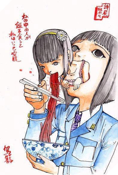 Kinh dị 18+: Loạt tranh cực hãi hùng ám ảnh của họa sĩ Shintaro Kago