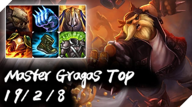Gragas đã quay trở lại vị trí đường trên.