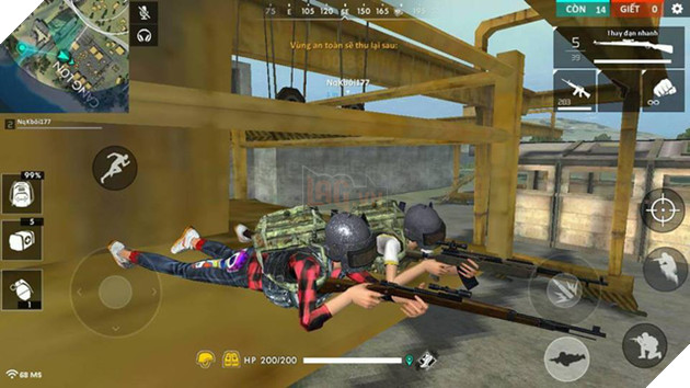 Hack tư động ngắm tâm và tự động bắn: tạm gọi là hack tự bắn. Công việc khó nhất trong Free Fire đã trở thành siêu đơn giản, khi mà việc kết liễu đối thủ không còn phụ thuộc vào trình độ bắn của người chơi nữa.