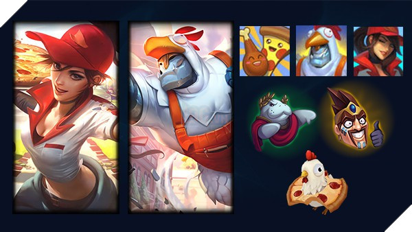 
Mẫu mắt Gà Quấn Pizza, Biểu tượng Gà Quấn Pizza, Biểu tượng Gà-lio, Biểu tượng Sivir Pizza
