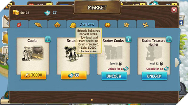 Zombie Castaways - Tựa game mobile lạ lẫm cho Zombie "trồng trọt" thay vì bắn nát người chúng