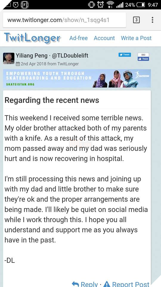 Sốc khi mẹ xạ thủ lừng danh Doublelift trong LMHT bị anh trai ruột giết hại