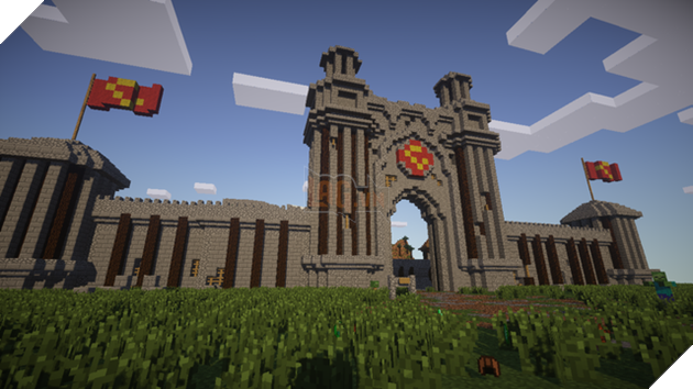 
Thế giới với những khối hộp quen thuộc của Wynncraft
