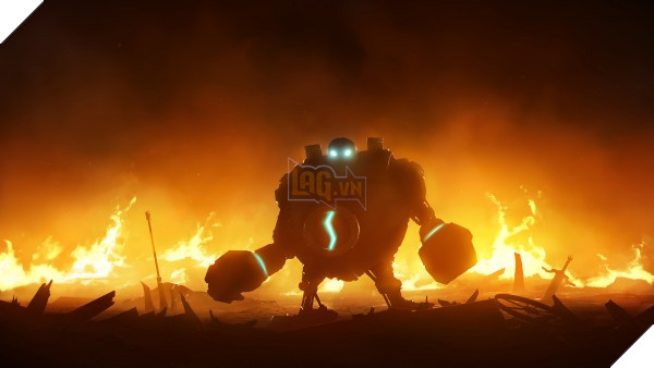 blitzcrank_in_flames__fan_art__by_lionsketch-d8huaj8