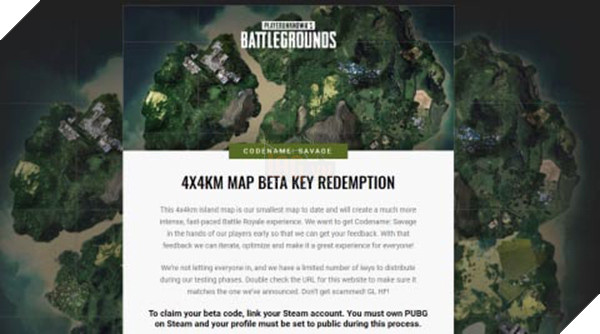 PUBG: Hướng dẫn lấy KEY để tham gia trải nghiệm map đấu 4x4 cực hot của PUBG