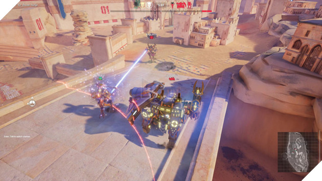 Xuất hiện một trò chơi cho phép game thủ mặc áo giáp robot bắn nhau bằng lửa: Blazing Core