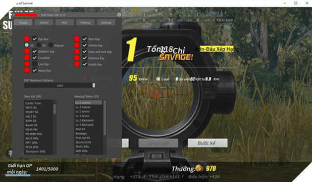 Cẩm nang sống chung với hack trong Rules of Survival (phần 1)