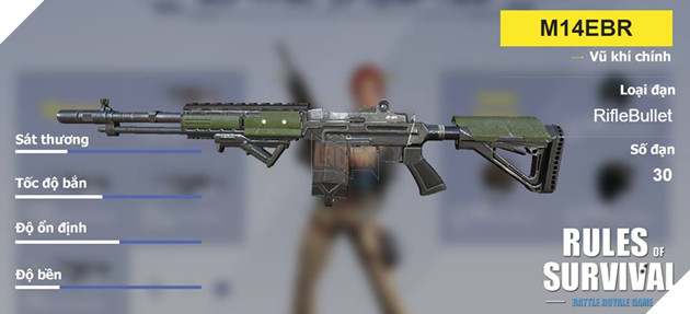Rules of Survival - M14EBR quá bá nhà phát hành ngay lập tức Nerf trong bản cập nhật ngày 11 tháng 04