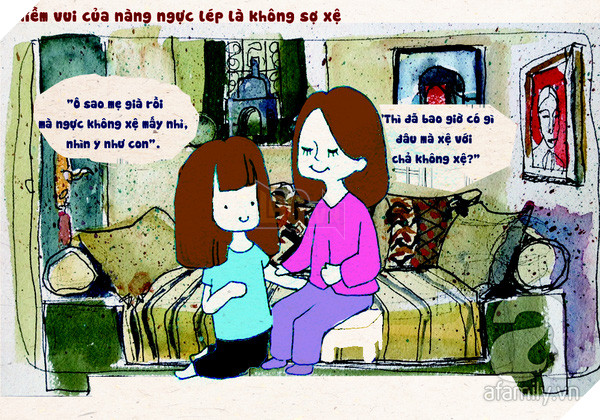 Ngực lép thì sao? Có thể yên tâm trẻ lâu, trẻ mãi không già đấy