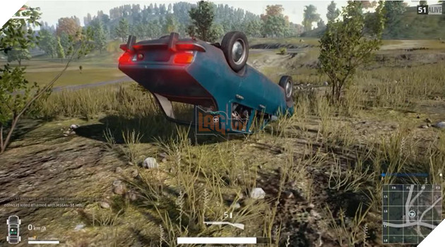 PUBG Game thủ từ nay hãy lái xe chạy bo cẩn thận hơn vì ngồi trong xe tông cột điện vẫn có thể bị knock