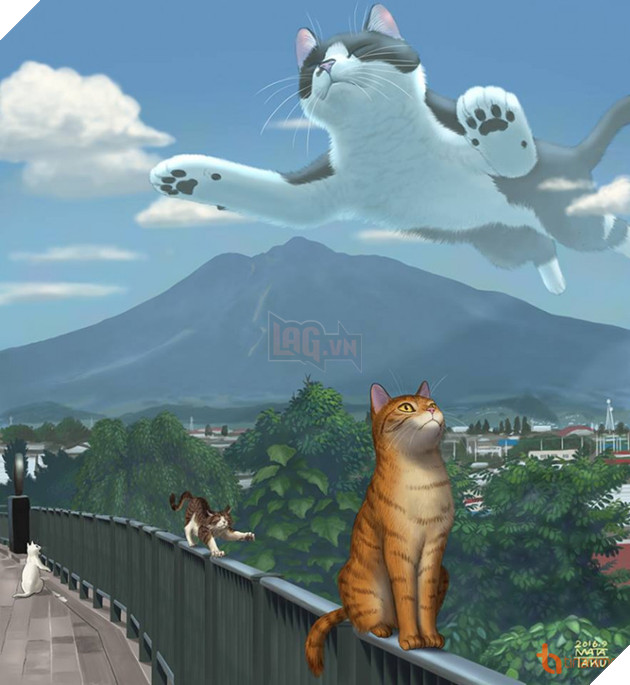 Khi thế giới loài mèo được khắc họa lên tranh vẽ theo trí tưởng tượng của con người 11