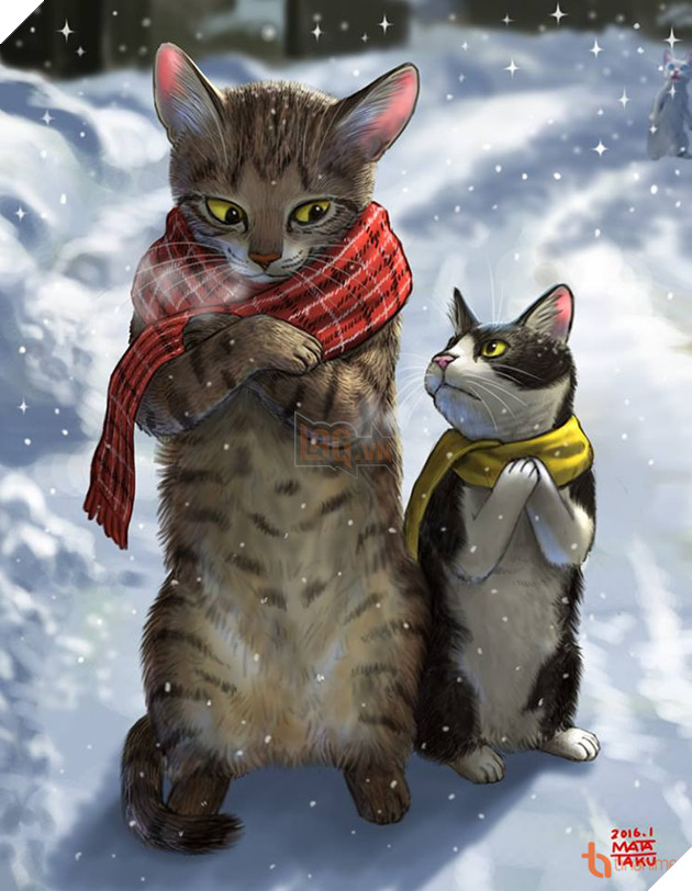 Khi thế giới loài mèo được khắc họa lên tranh vẽ theo trí tưởng tượng của con người 3