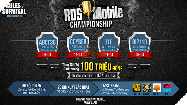 Đại chiến ROS Mobile Championship cùng Cáo Cyber cuối tuần này