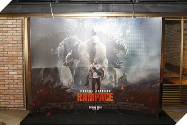 Họp báo ra mắt phim Rampage - Background chương trình