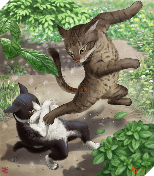 Khi thế giới loài mèo được khắc họa lên tranh vẽ theo trí tưởng tượng của con người 5