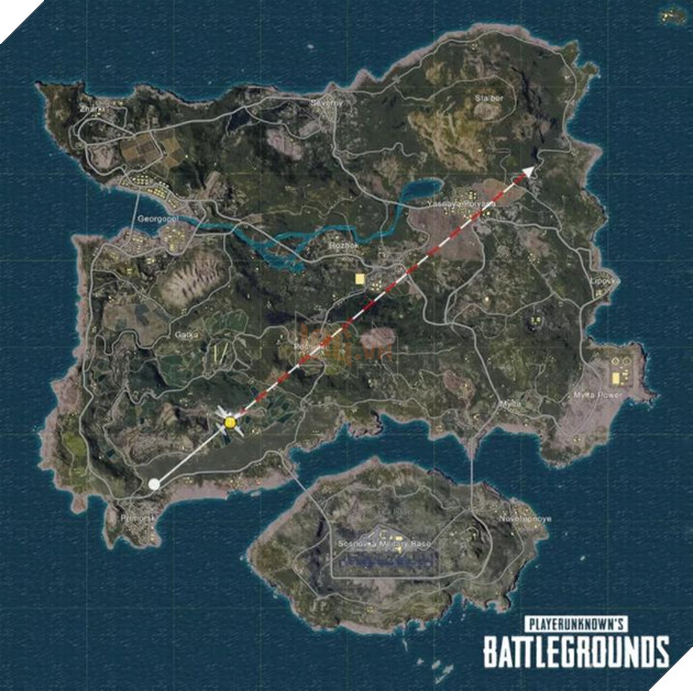  PUBG Giờ đây người chơi đã có thể thấy trước đường bay để tiện việc tìm bãi đáp hơn 2