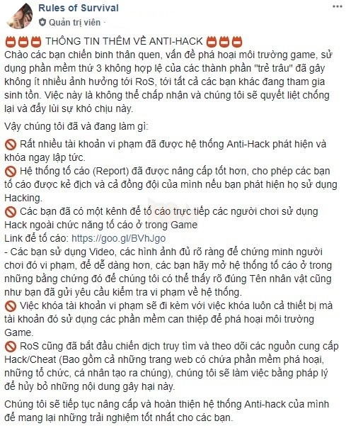 Rules Of Survival - Khi Net Ease quyết tâm truy ra những kẻ phát tán hack để lôi ra tòa giải quyết 3