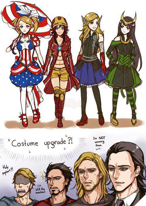 Góc Hài Hước: Khi các siêu anh hùng Marvel hóa thân thành "hot girl"