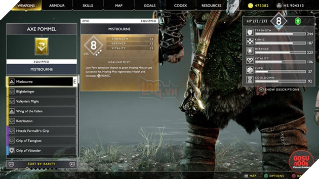 God of War: Top chuôi tốt nhất cho rìu Leviathan và Blade of Chaos trong God of War 2018 2