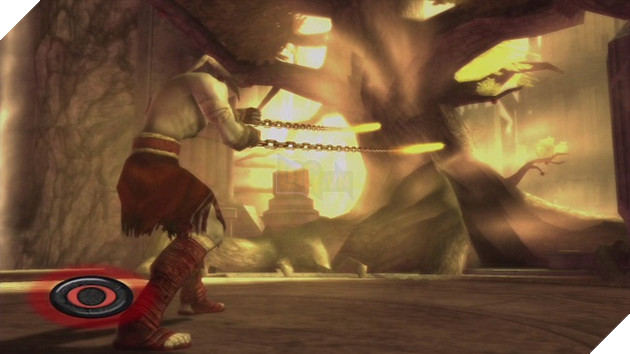 Kratos gửi hết sức mạnh, vũ khí, ma thuật của mình vào Forsaken Tree