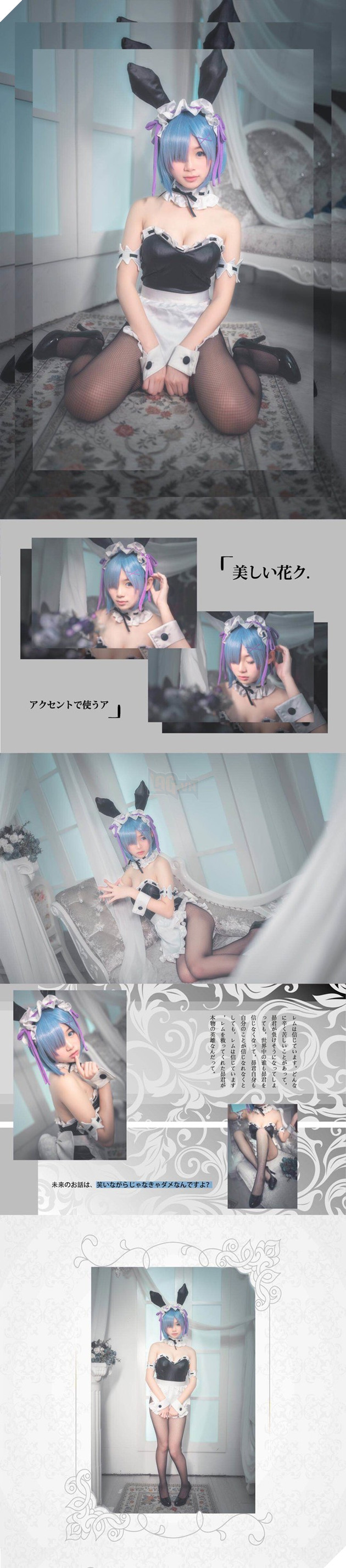 Lại bỏng mắt với cosplay nàng hầu Rem cực gợi cảm trong Re:Zero