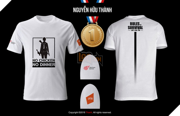 Mẫu áo Rules of Survival dành riêng cho cộng đồng game thủ Việt đã xuất hiện