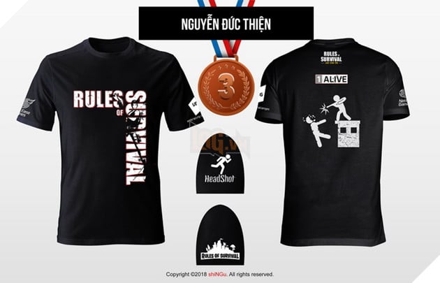 Mẫu áo Rules of Survival dành riêng cho cộng đồng game thủ Việt đã xuất hiện 3