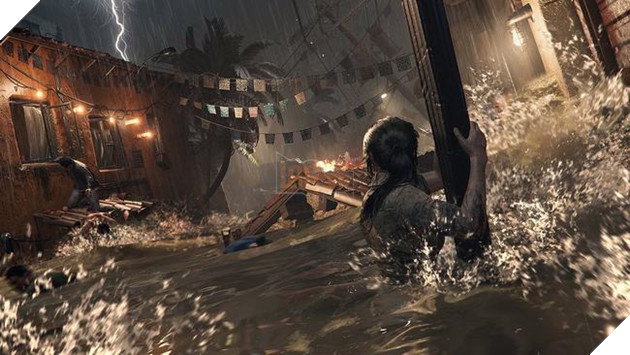 Đứng nhìn từ xa xong cuối cùng chị Lara cũng lao đao giữa dòng 