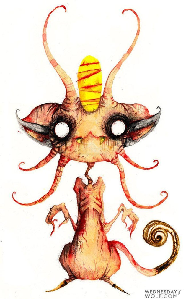 Ngắm chân dung các loài Pokemon được vẽ theo phong cách kinh dị, số 4 khiến fan IT khiếp vía - Ảnh 5. Ngắm chân dung các loài Pokemon được vẽ theo phong cách kinh dị, số 4 khiến fan IT khiếp vía - Ảnh 5.