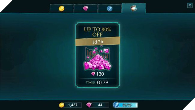 Một số game thủ nhận được chương trình khuyến mãi giảm giá Kim Cương