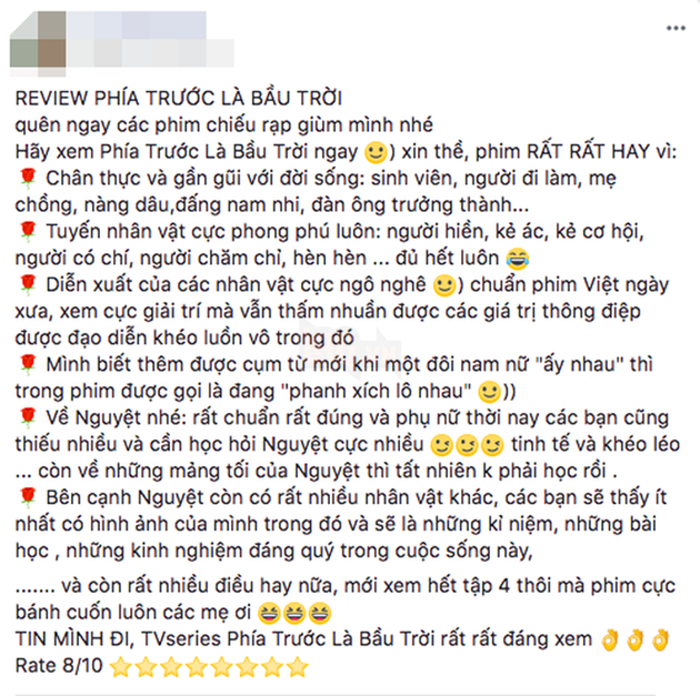 Bỏ qua Avengers v&#224; h&#224;ng loạt si&#234;u anh h&#249;ng đẹp trai, hot nhất tuần n&#224;y phải l&#224; chị Nguyệt thảo mai c&#249;ng &quot;Ph&#237;a trước l&#224; bầu trời&quot; - Ảnh 4.