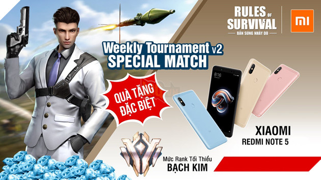 Rinh ngay Redmi Note 5 khi tham gia ROS Mobile Weekly Tournament ngày mai