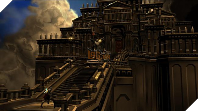 Kratos tìm cách đặt chân vào đền thờ Pandora để lấy Chiếc hộp Pandora (Ảnh minh họa)