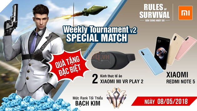 19h tối nay tham chiến ROS Mobile Weekly Tournament nhận Redmi Note 5