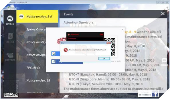 
Cảnh báo từ hệ thống khi account có hỗ trợ bằng chương trình lạ bị văng ra ngoài.
