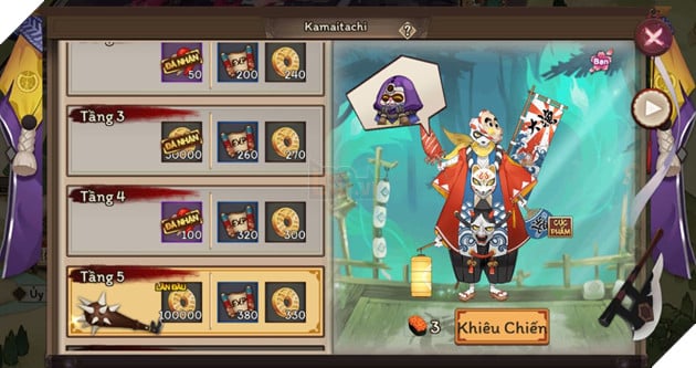 Âm Dương Sư: Hướng dẫn cách vượt PBBM Kamaitachi tầng 1 - 10 cực kì đơn giản 2