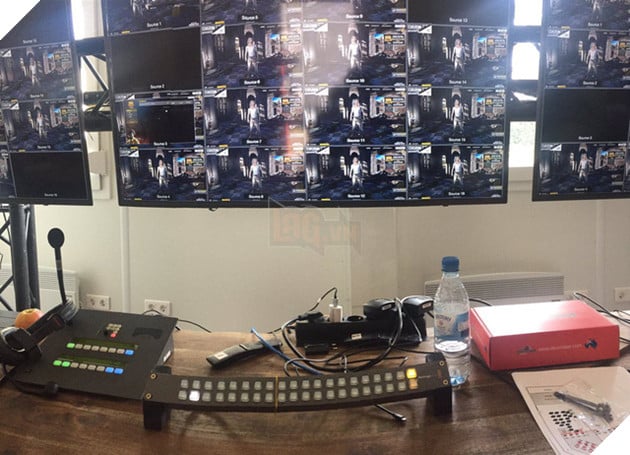 
Thiết bị tại một Studio sản xuất chương trình bình luận PUBG
