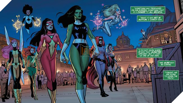 Nhóm nữ chiến binh A-Force trong truyện tranh Marvel