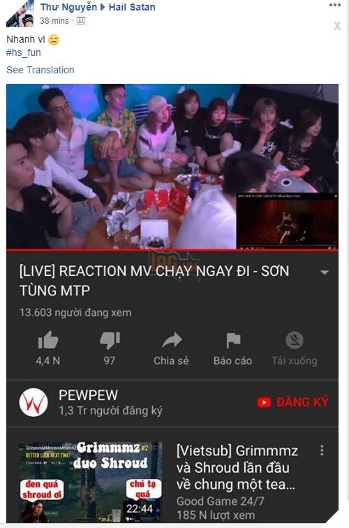 Kinh Hãi Hit mới Chạy Ngay Đi của Sơn Tùng MTP đạt 1.000.000 View trong vòng 30 phút 6