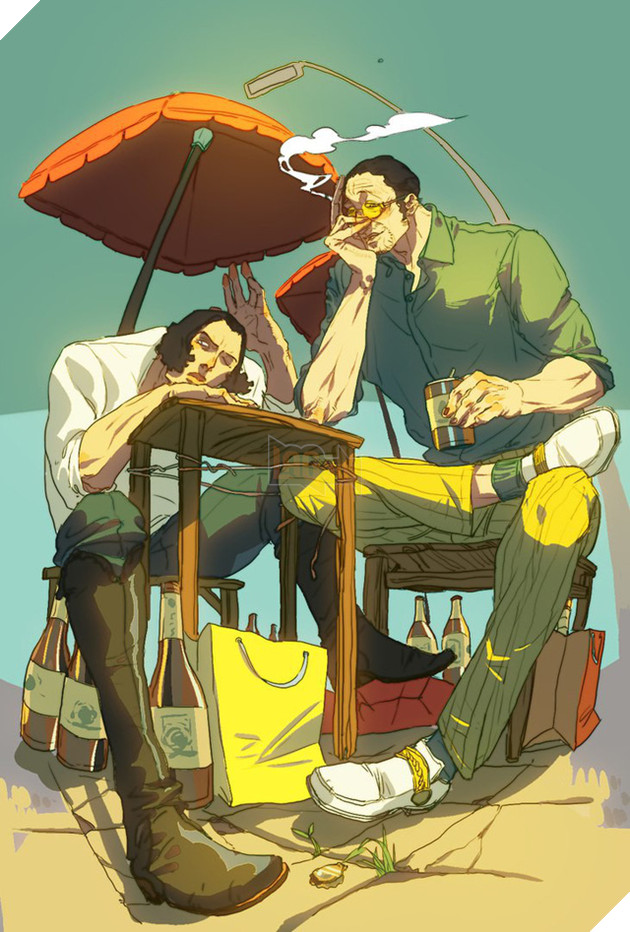 Bất ngờ với cuộc sống đời thường của các đô đốc Hải Quân trong One Piece qua tranh vẽ
