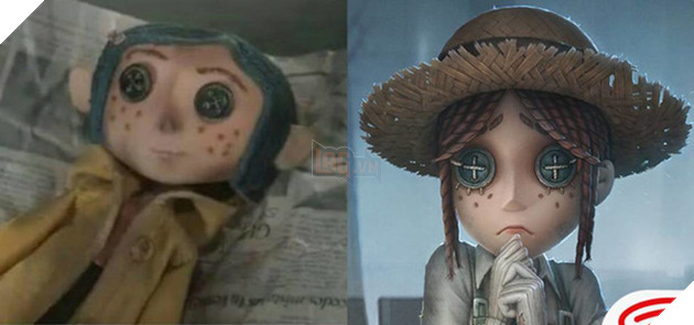 
Nhân vật giống như con búp bê có đôi mắt hình cúc áo xuất hiện trong phim hoạt hình Coraline
