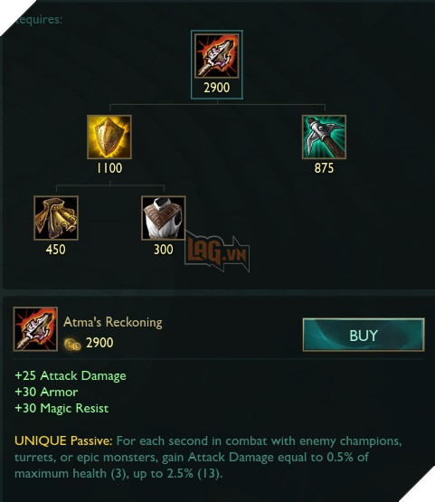 LMHT: RIOT lại ra mắt thêm những trang bị mới cho tướng Đấu Sĩ, cũng như làm lại hàng loạt trang bị cho vị trí này 5